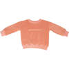 Organic Cotton Long Sleeve Signature Sweater, Coral Rouge - Sweaters - 1 - thumbnail