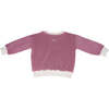 Organic Cotton Long Sleeve Signature Sweater, Mauve Rose - Sweaters - 3