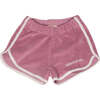 Medium Length Elastic Waist Retro Shorts,, Mauve Rose - Shorts - 1 - thumbnail