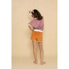 Medium Length Elastic Waist Retro Shorts,, Sienna - Shorts - 3