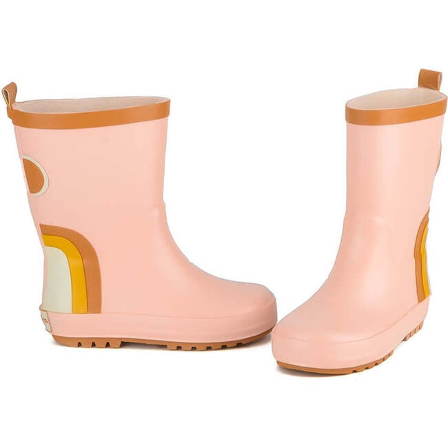 Kids Flexible Rubber Pull-On Rain Boots, Shell