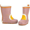 Kids Flexible Rubber Pull-On Rain Boots, Burlwood - Rain Boots - 1 - thumbnail