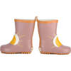 Kids Flexible Rubber Pull-On Rain Boots, Burlwood - Rain Boots - 7