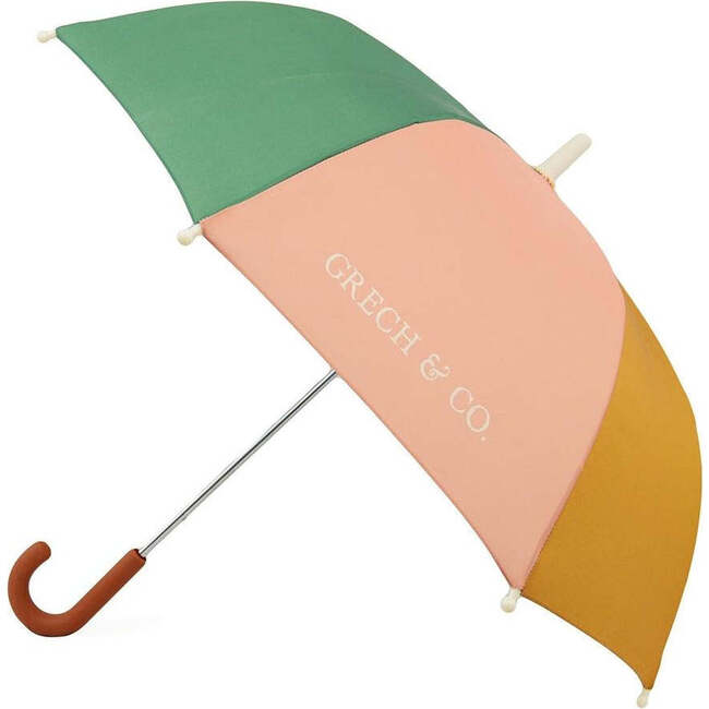 Kids Fiberglass Frame Rain UVU Sun Umbrella, Sunset & Wheat - Umbrellas - 1