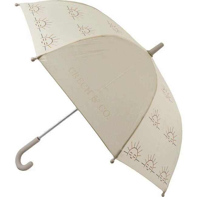 Kids Fiberglass Frame Rubber Handle Rain Umbrella, Atlas