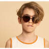 Kids Aviator Semi-Bendable Polarized Sunglasses, Tortoise - Sunglasses - 3