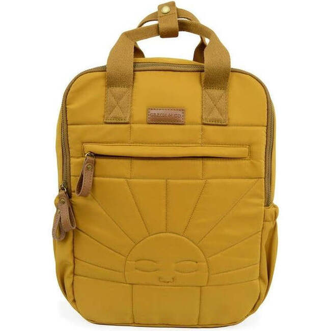 Junior Minimalist Tablet Zipper Backpack, Wheat