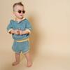 Kids Aviator Semi-Bendable Polarized Sunglasses, Creamy White - Sunglasses - 3