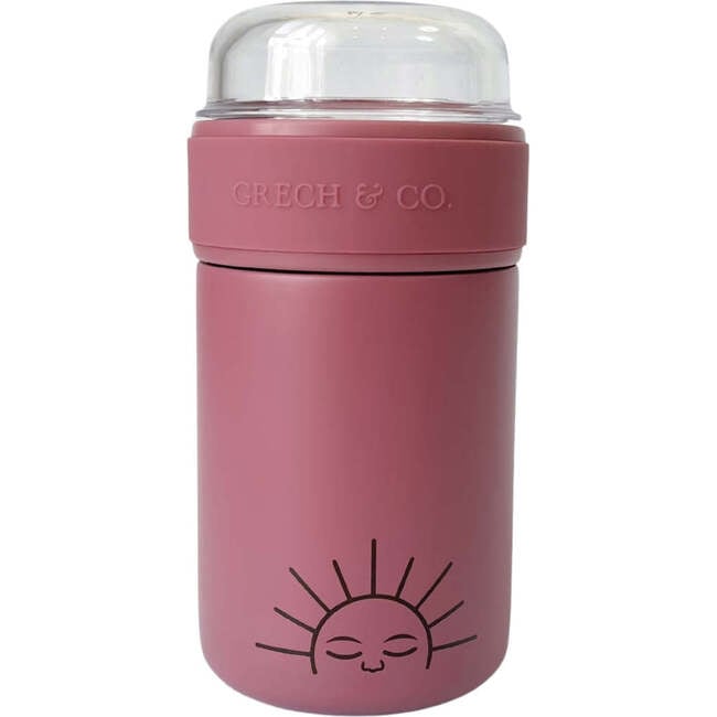 Insulated Stainless Steel Thermo Snack & Food Jar, Mauve Rose