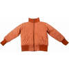 Gingham Reversible Zipper Bomber Jacket, Sunset & Sunset - Jackets - 6