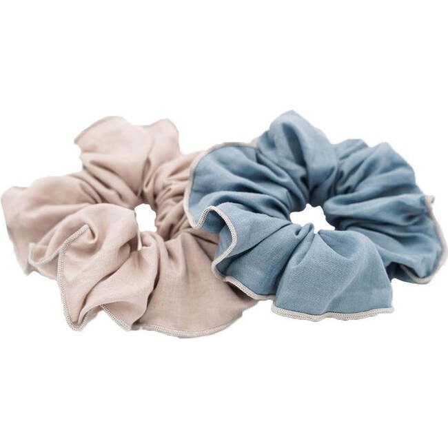 Elastic Hair Scrunchie, Laguna & Bog (Set Of 2)