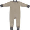 Babys Organic Cotton Zipper Pajama Sleeper, Fog - Pajamas - 1 - thumbnail