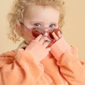 Babys Aviator Semi-Bendable Polarized Sunglasses, Mauve Rose - Sunglasses - 2