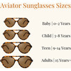 Babys Aviator Semi-Bendable Polarized Sunglasses, Tortoise - Sunglasses - 4