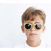 Adult Classic Checkered Bendable Polarized Sunglasses, Laguna & Wheat - Sunglasses - 3