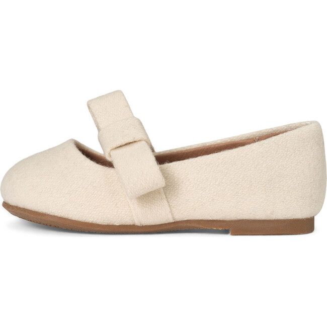 Mia Wool Flats, White