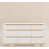 Yuzu 9-Drawer Assembled Dresser, White & Natural - Dressers - 2