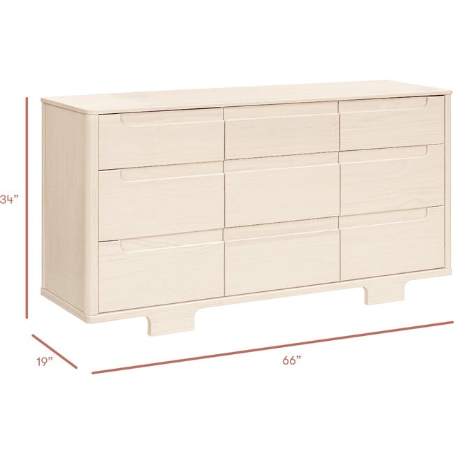 Yuzu 9-Drawer Assembled Dresser, Washed Natural - Dressers - 4