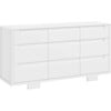 Yuzu 9-Drawer Assembled Dresser, White - Dressers - 1 - thumbnail