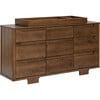 Yuzu 9-Drawer Assembled Dresser, Natural & Walnut - Dressers - 8