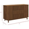 Pogo Tambour Assembled Dresser, Natural Walnut - Dressers - 4