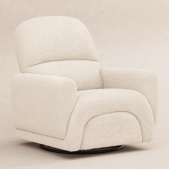 Rainbow Recliner & Swivel Glider, Teddy Loop, Almond Teddy Loop - Glider - 3