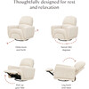 Rainbow Recliner & Swivel Glider, Teddy Loop, Almond Teddy Loop - Glider - 4