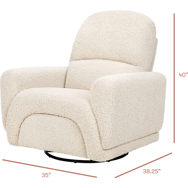 Rainbow Recliner & Swivel Glider, Teddy Loop, Almond Teddy Loop - Glider - 5