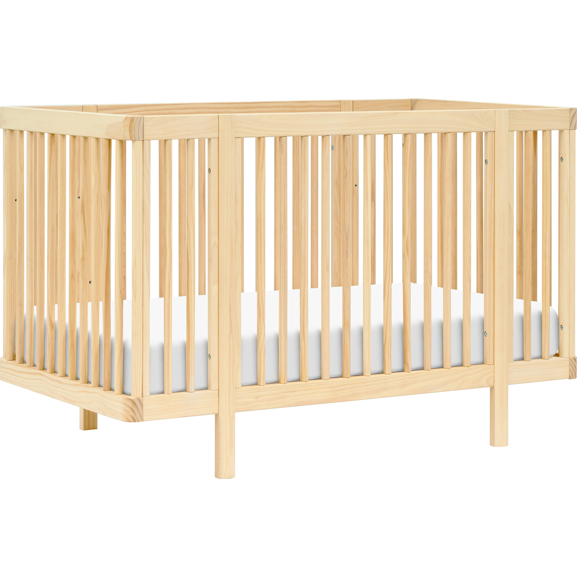 Pogo 8-In-1 Convertible Crib With All-Stages Conversion Kits, Blonde - Cribs - 1