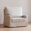 Crawford Performance Eco-Weave Pillowback Chair & a Half Comfort Swivel Glider, Fog Chatham Stripe - Glider - 2