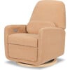 Arc Electronic Recliner & Swivel Glider With USB Port, Velvet Checker & Canyon Velvet Checker With Light Wood Base - Glider - 1 - thumbnail