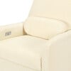 Arc Electronic Recliner & Swivel Glider With USB Port, Velvet Checker & Ivory Velvet Checker With Light Wood Base - Glider - 8