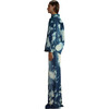 Women's Turquoise Stone Button-Up Shirt, Blue - Shirts - 3
