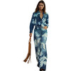 Women's Turquoise Stone Button-Up Shirt, Blue - Shirts - 4