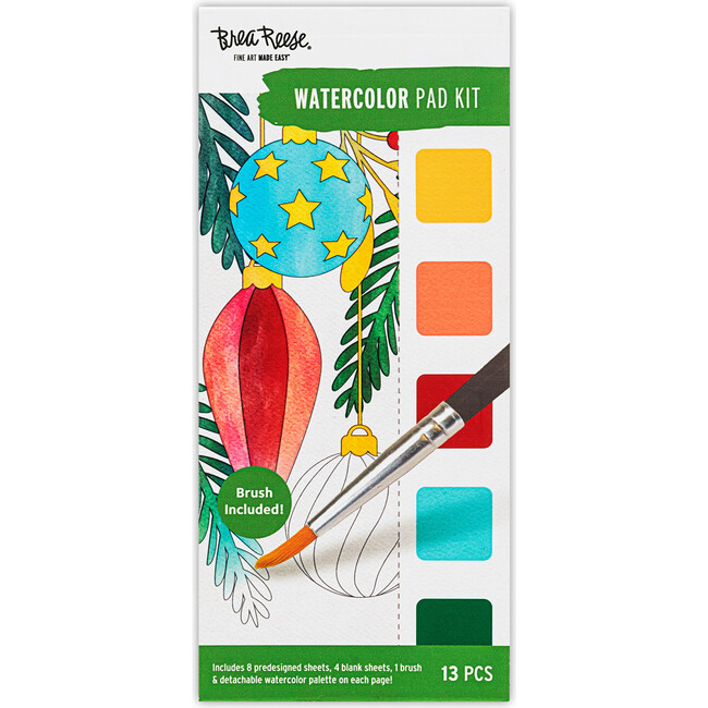 Watercolor Bookmark Pad: Holiday Cheer