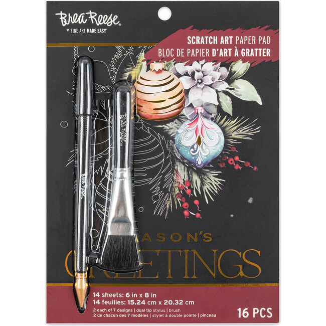 Scratch Art: Paper Pad - Watercolor Christmas - Arts & Crafts - 1