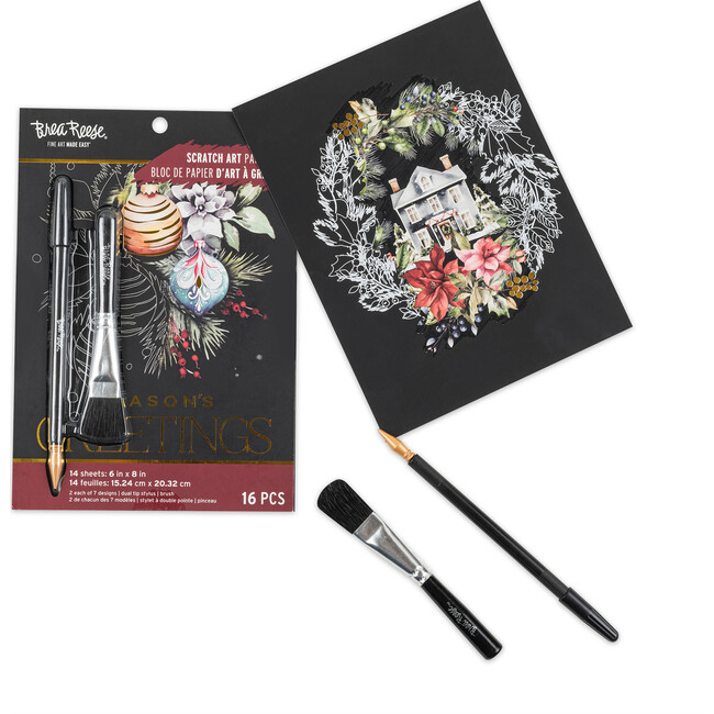 Scratch Art: Paper Pad - Watercolor Christmas - Arts & Crafts - 2