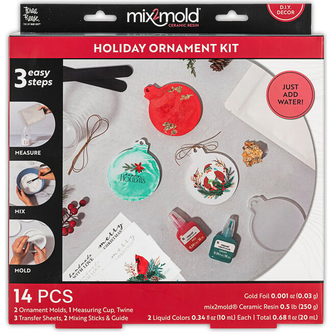 Mix2Mold: Holiday Ornament Kit