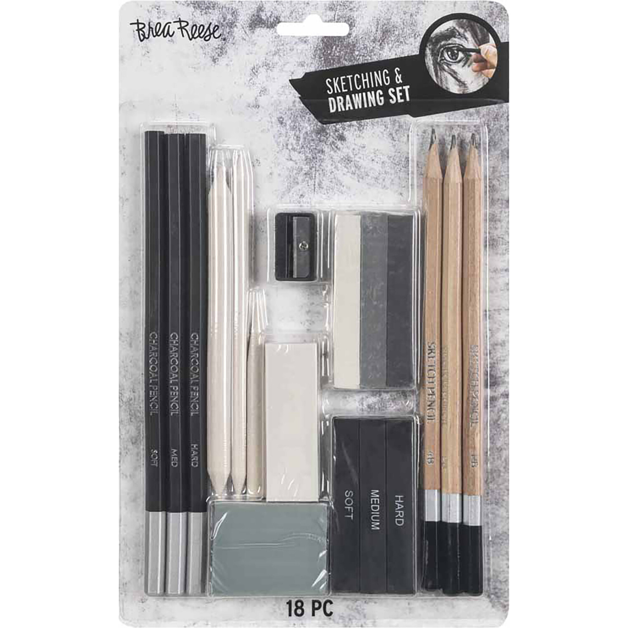 Beginners Sketch & Draw Set - 18 pc - Arts & Crafts - 1