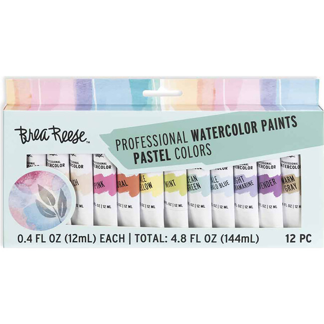 Professional Watercolor Paint Set: Pastels