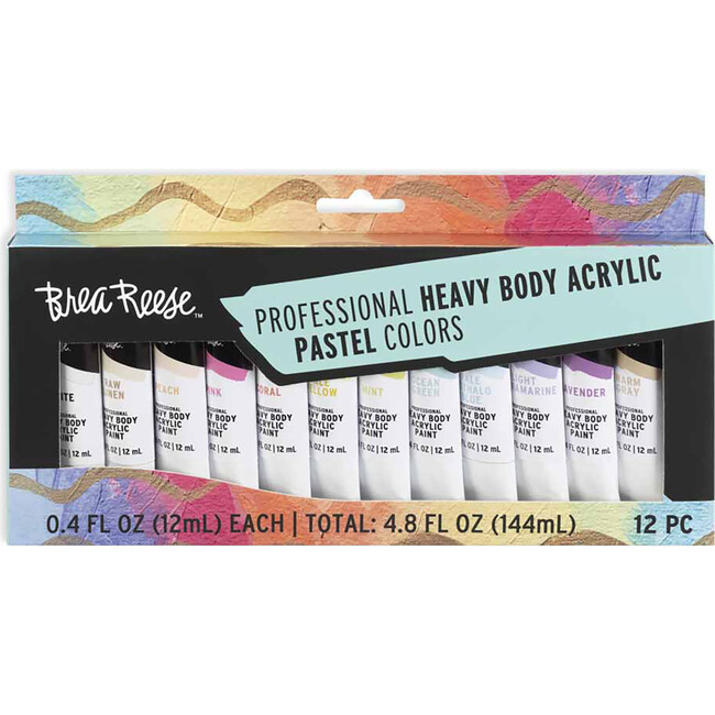 Professional Heavy Body Acrylics: Pastel - 12ct