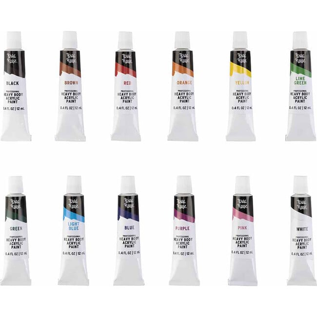 Professional Heavy Body Acrylics: Classic Colors - 12ct - Arts & Crafts - 2