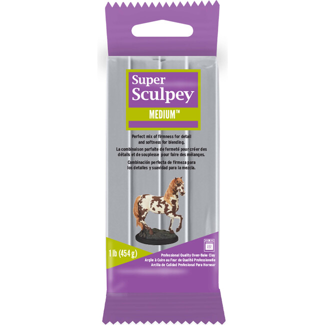 Super Sculpey Medium: Gray - 1lb