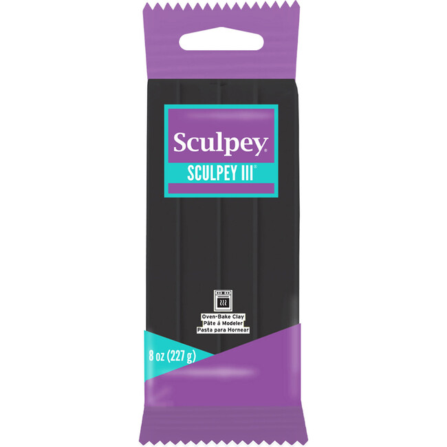 Sculpey III: Black - 8oz