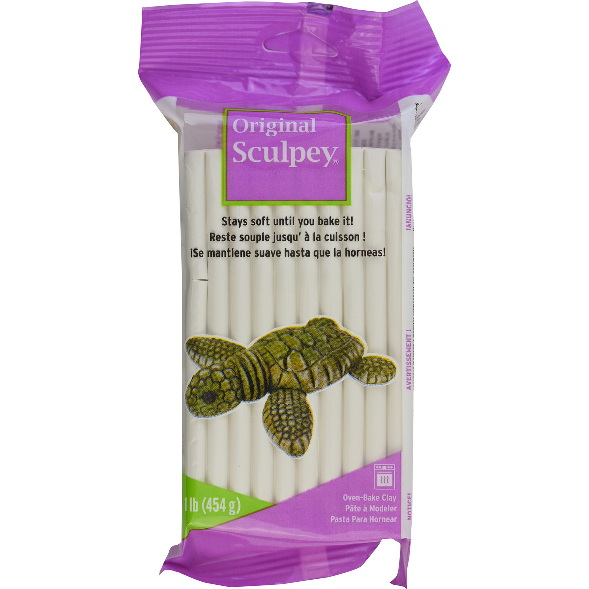 Original Sculpey Clay: White - 1lb - Arts & Crafts - 1
