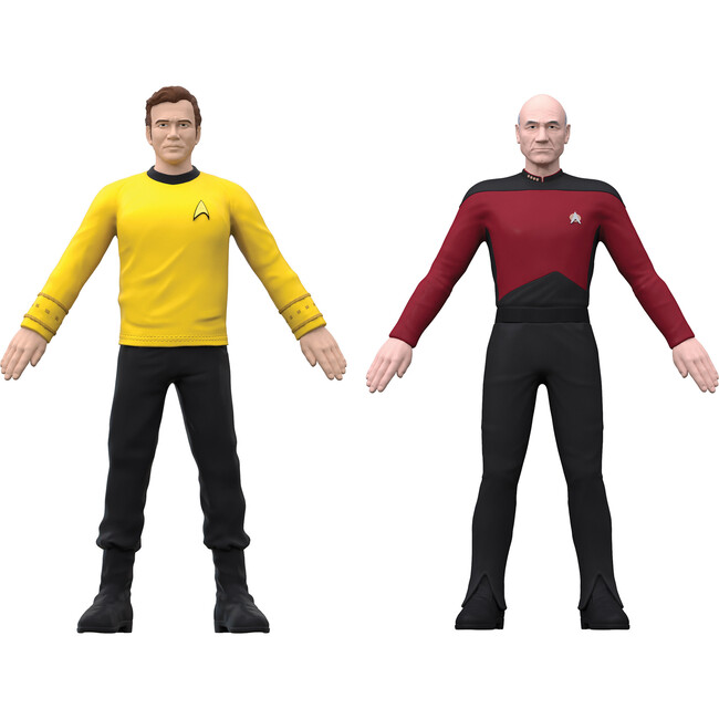 FleXfigs: Captain Kirk & Captain Picard - 2 Character Pack