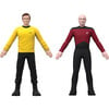 FleXfigs: Captain Kirk & Captain Picard - 2 Character Pack - Role Play Toys - 1 - thumbnail