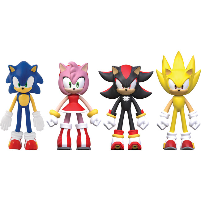 FleXfigs: Sonic The Hedgehog S2 - 4 Character Pack - Role Play Toys - 1