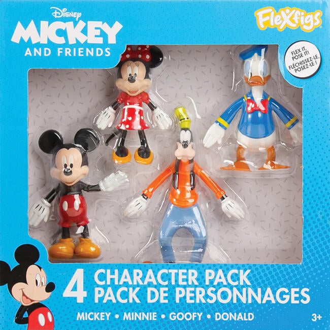 FleXfigs: Mickey Mouse - 4 Character Pack - Role Play Toys - 2