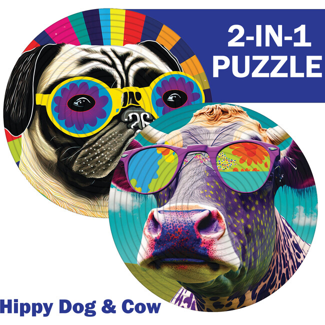 Spin Flip Puzzle: Hippy Dog & Cow - Puzzles - 2